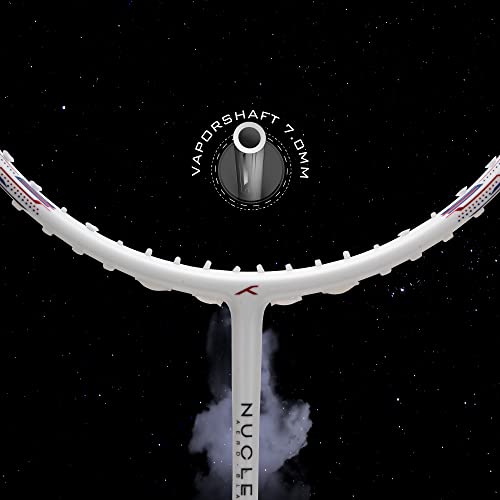 Image of Hundred Nuclear 72 Carbon Fibre Unstrung Badminton Racket with Full Racket Cover for Intermediate Players