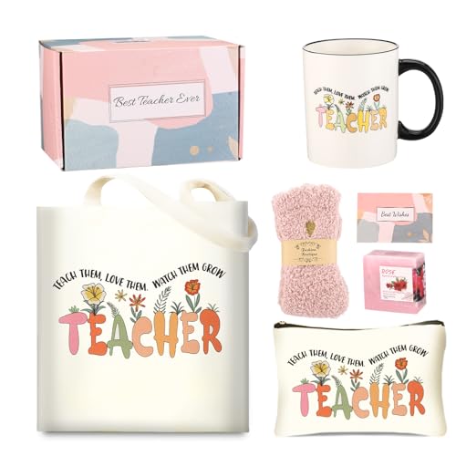 38% Off Teacher Gift Set with Coffee Mug & Tote Bag