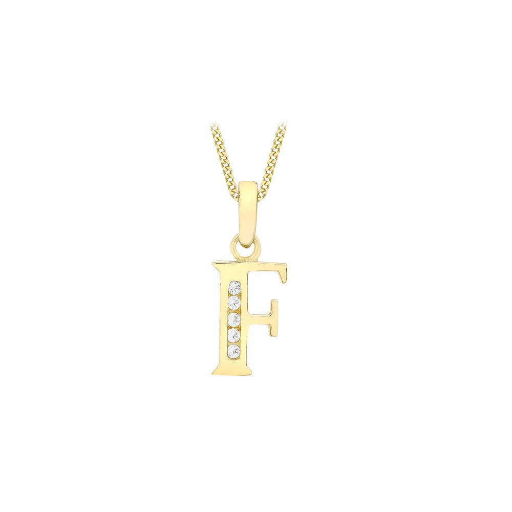 Collana con Pendente da Donna in Oro Giallo 9K (375) con Zirconia Cubica