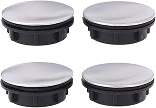 4 Pack Sink Hole Cover Kitchen Faucet Hole Cover Sink Tap Hole Plate Stopper Cover Blanking Stainless Steel Faucet Hole Cover Sink Hole Plate Stopper Cover Blanking Plug for Bathroom Kitchen
