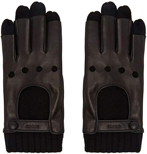 GUCCI(グッチ) Black Layered Driving Gloves 羊革（ラムスキン) 手袋 GUCCIリボン付きケース・紙袋付き(GUCCIプレゼント梱包) 