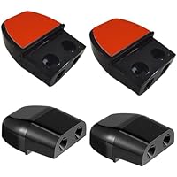 4 Stück Auto Hirsch Warnung Pfeifen Geräte,Wildwarngerät,Auto Tierhirsch Warnung,Zum Schutz vor Wildunfall und Wildschaden,für PKW LKW und Motorrad Wohnmobi(Schwarz)