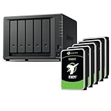Synology Diskstation NAS DS1525+ Bundle 120TB Seagate Exos (5X 24TB Exos X24) 5 Bay, 8GB RAM