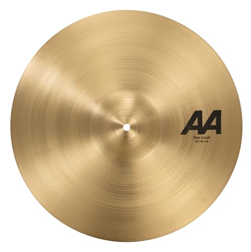 SABIAN Cymbale AA 18 Thin Crash explosive et réactive pour batteur