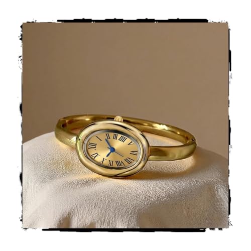 Image of Shocknshop Elegant Oval Roman Dial Women Quartz Fashion Bracelet Strap Ladies Wrist Watch for Woman and Girls -WCH197