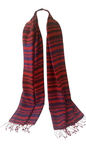 Écharpe à rayures homme et femme grand foulard style célébrité tendance