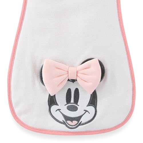 Image of Disney Baby Minnie Mouse Burp Cloths 3 Pack Soft Absorbent 20 inch x 10 inch Leakproof Burping Rags for Newborn and Infants
