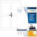 Produktbild HERMA 8882 Flaschen-Etiketten für Tintenstrahldrucker DIN A4 (90 x 120 mm, 10 Blatt, Papier, glänzend) selbstklebend, bedruckbar, permanent haftende Inkjet Aufkleber, 40 Klebeetiketten, weiß
