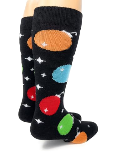 Image of WARRIOR APACA SOCKS - Alpaca Wool Thick Fun Novelty /Camp Socks for Men & Women - Cozy Soft, Warm and Hypoallergenic 1-Pair (Holiday Ornament, Large)