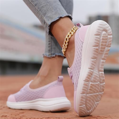 Womens Orthopedic Shoes Zapatos Ortopédicos para Mujer Walking Shoe Hands Free Slip on Retractable Shoelaces Sneakers4