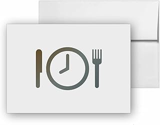 Dinner Reservation Table Booking Silverware, quality blank cards CC-25462