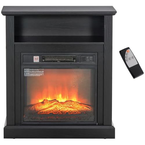 Udorich Cozy 27" Electric Fireplace with Realistic 3D Flame Effect, Adjustable Heat & Easy Remote Control, Creating a Warm Ambiance - Image 5