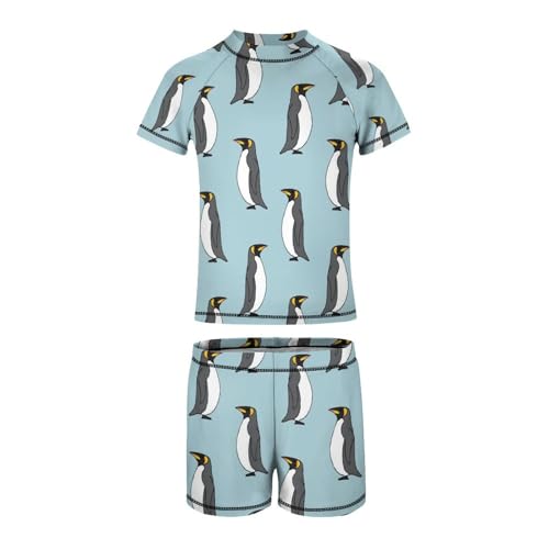 Cute PenguinChildren's Swimsuits Boys Two Piece Suit8-10Y（130cm）4