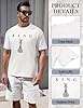 heekpek Mens T Shirt Short Sleeve Cotton Summer Casual Men's T-Shirts Crew Neck Classic Letter Print Basic Tops Tee for Men(White,XXL) #4