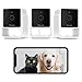 Petcube Pack of 3 Cam Indoor Wi-Fi Pet and Security Camera with Phone App, Pet Monitor with 2-Way Audio and Video, Night Vision, 1080p HD Video and Smart Alerts for Ultimate Home Security (3 Pack)