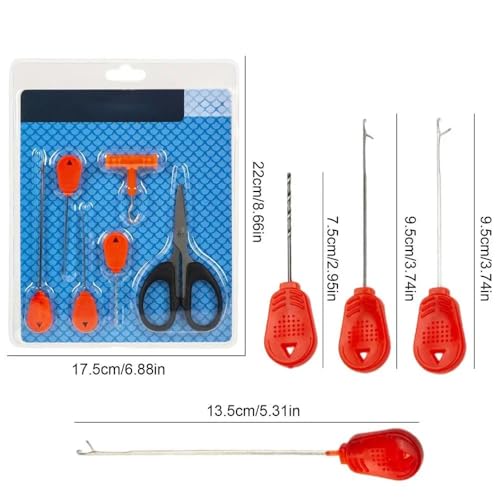 Set de 6 herramientas para pesca de carpa con accesorios miniatura 2