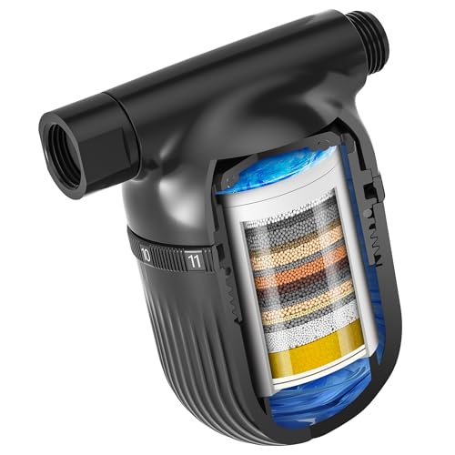 Filtre de douche pour eau dure Cobbe noir mat haute performance - 2