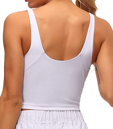 Image of Dragon Fit Sports Bra for Women Longline Padded Bra Yoga Crop Tank Tops Fitness Workout Running Top