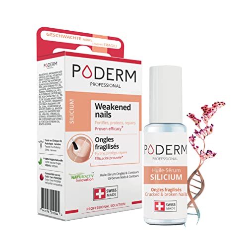 PODERM - UÑAS DEBILITADAS QUIMIOTERAPIA - Sérum Silicio Aliviador, Fortificante y Reparador - Endurecedor y Protector - Cuidado Profesional - Hecho en Suiza Cover