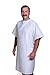 Medline MDTPG3RABPAS Patient Gown Pastel Print Overlap Back Tie