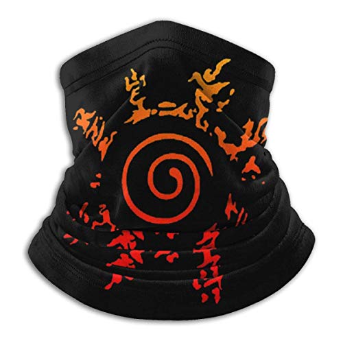 Ginger-Ale Naruto Fleece Neck Warmer - Polaina De Cuello De Invierno A Prueba De Viento Mascarilla para Clima Frío para Hombres Mujeres