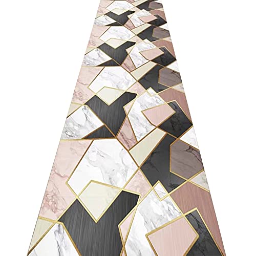 Alfombras de pasillo largo ZRUYI cortable y antideslizante con patrones geométricos de 0.5x2m 2