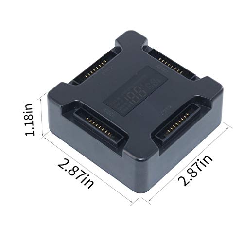 Hanatora Battery Charging Hub For Dji Mavic Pro((1St Gen))/Platinum/Alpine White, 4 In 1 Charger With Charge Lcd Display #TOP6