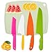 tao pipe 5 Unidades Cuchillos de Cocina para Nios,Juego de Cuchillos de Cocina de Plstico Cuchillos Colores de Seguridad para Nios para Pan Verduras Frutas(Verde)
