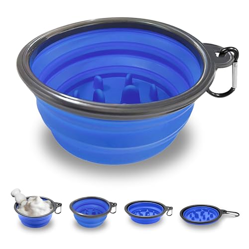 Ezcora Foldable Silicone Shaving Bowl with Carabiner, Portable Shave Mug for Men, Quick-Lather Shaving Cream & Soap Bowl, Lightweight Collapsible Design with Non-Slip Base