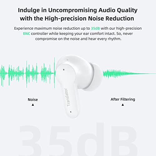Anfier Language Translator Earbuds Online Support 144 Languages & Accents Translation Music And Calling 3-In-1 Wireless Translator Device With App Fit Ios & Android #TOP3