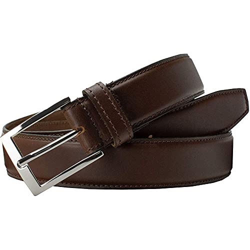 Uptown Belt - Top Grain Leather Belt With Certified Nickel Free Buckle (Brown, 34 Inch) #TOP3