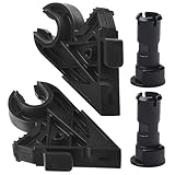 / MonoSora Ensemble de goupille de pivot de capot de rechange et support 731-10070A & 731-10069D pour tondeuse XT1-LT42 T1-LT46 CADET, 2 pièces en plastique, noir