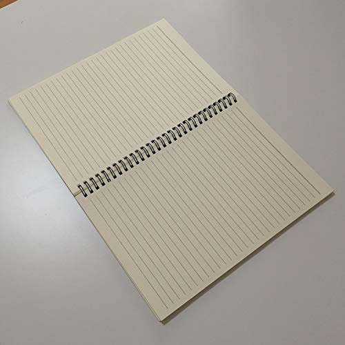 Yuree B5 Spiral Notebook Lined, Spiral Ruled Journal With Hard Kraft Cover, 70 Sheets (140 Pages), 10.3" X 7.2", 3-Pack, Blue #TOP1