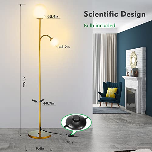 Bulbeats Modern Decorative Globe Gold Floor Lamp thumb #7