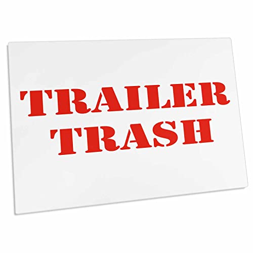 3dRose Trailer Trash - Desk Pad Place Mats Large