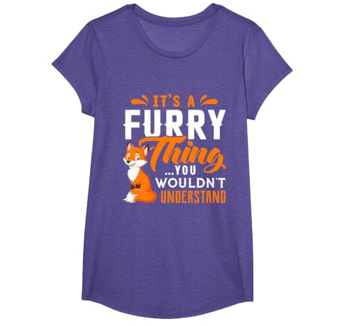 Its a Furry Thing You Wouldnt Understand Shirt Cute Furry T-Shirt, Girls, Purple Heather, Large