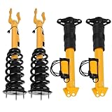 4PCS Front+Rear Shock Absorber Struts w/Electric Fit for 2012-2015 Jeep Grand Cherokee [Laredo, Limited, Overland, SRT, SRT8, Summit], Replaces 68139497AC, 68139496AC, 68139503AC, 68384342AA