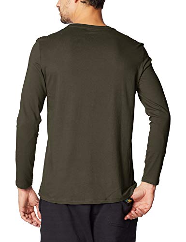 Camiseta manga longa regular World, Hering, Masculino, Verde, G