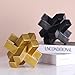 XMGZQ Gold Knot Statue for Coffee Table Decor,Modern Minimalist Geometric Knot Sculpture and Figurines,Abstract Art Line Decorative Ornaments Knick Knacks for Shelves,Bookcase,Console,Tabletop,Entry