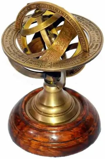Nautical Brass Globe Zodiac Table Top Armillary Sphere Globe For Home Office Decor And Collectibles Item