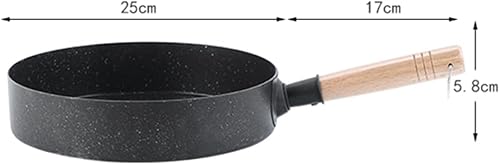 Miniatura 7 de KAITAK Maifan - Sartén de piedra, sartenes multifunción de hierro y piedra Maifan de 10 pulgadas con mango de madera desmontable, panqueque
