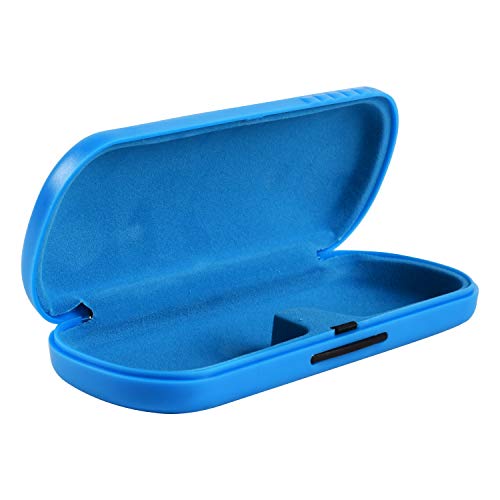 Image of VIVID Vision Unisex Adult Lightweight Eyewear Specs Case Cover | Free With Cleaning Cloth | Protect Eye Glasses | Plastic | Spectacles | Cases | IC - 632 ABS Light Blue with Cloth