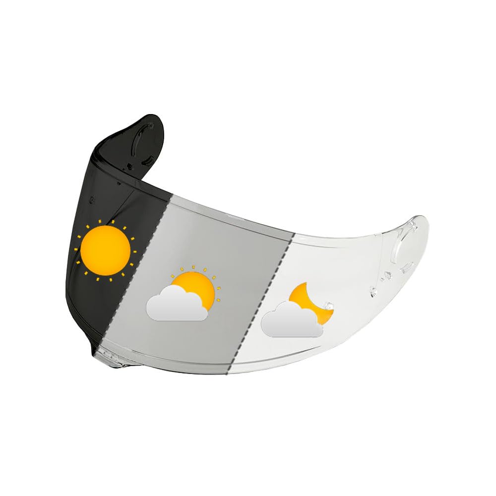 Visera Casco Moto para SHOEI GT-Air 3 CNS-1C, Visera Integral con Protección UV, Visera Resistente a Rayaduras para Casco Integral, Visera Antivaho para Casco