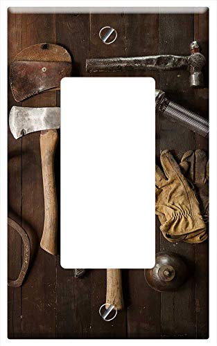 Switch Plate Single Rocker/GFCI - Tools Do It Yourself Hammer Carpentry Construction