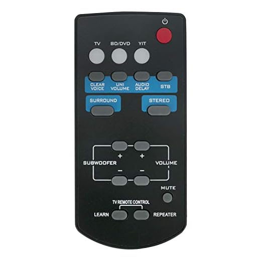 VINABTY FSR60-WY57800 Ersatz-Fernbedienung fit for Yamaha YAS-101 YAS-101BL ATS-1010 Soundbar