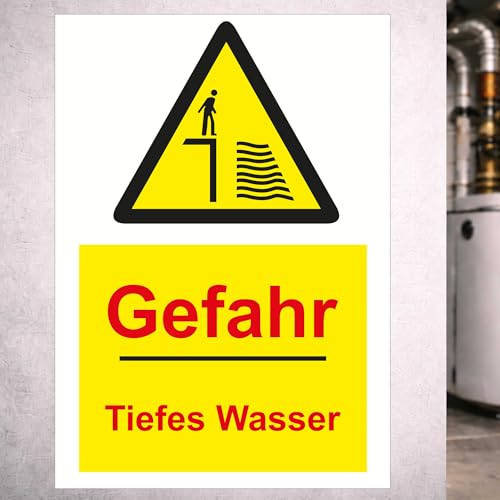 Panneau danger des eaux profondes en aluminium composite pour sécuriser un hôtel ou appartement