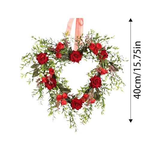 Guirlande suspendue romantique, couronne de porte polyvalente de Pâques à Noël