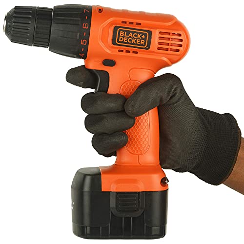 Image of BLACK+DECKER CD121B2-IN 12V 10mm Ni-Cd Cordless Variable Speed Drill with 2 Batteries