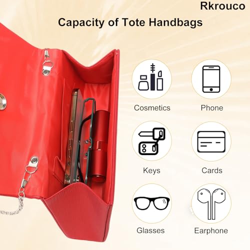 Image of Evening Clutch Purse for Womens Crossbody Shoulder Handbags Wedding Bag Cocktail Purses with Detachable Chain