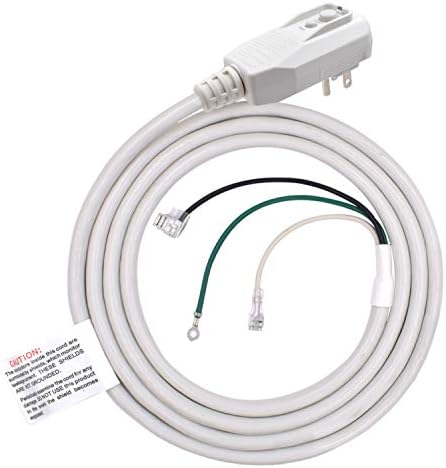 ELEGRP 0651515LY L15515 14AWG LCDI Power Cord Plug for A/C Air Conditioner, E250451 UL Certified, 7.5FT Leakage Current Detection Interrupter Replacement, 120VAC 15Amp 1800W 60Hz NEMA 5-15P (1 Pack)